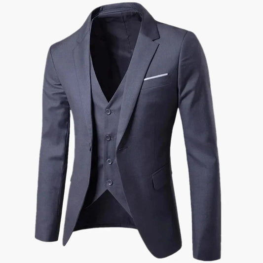 Heren Klassieke Blazer Enkelknopen Elegante Stijl voor Feesten en Werk