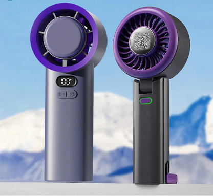KoelGrip Mini Ventilator met Koelplaat Oplaadbaar en 100 Snelheden