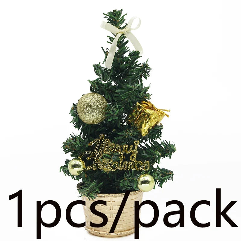 Mini Kerstboom – 21 cm Kerstdecoratie voor Bureau en Tafel
