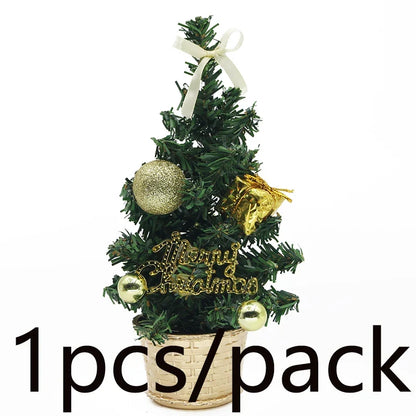 Mini Kerstboom – 21 cm Kerstdecoratie voor Bureau en Tafel