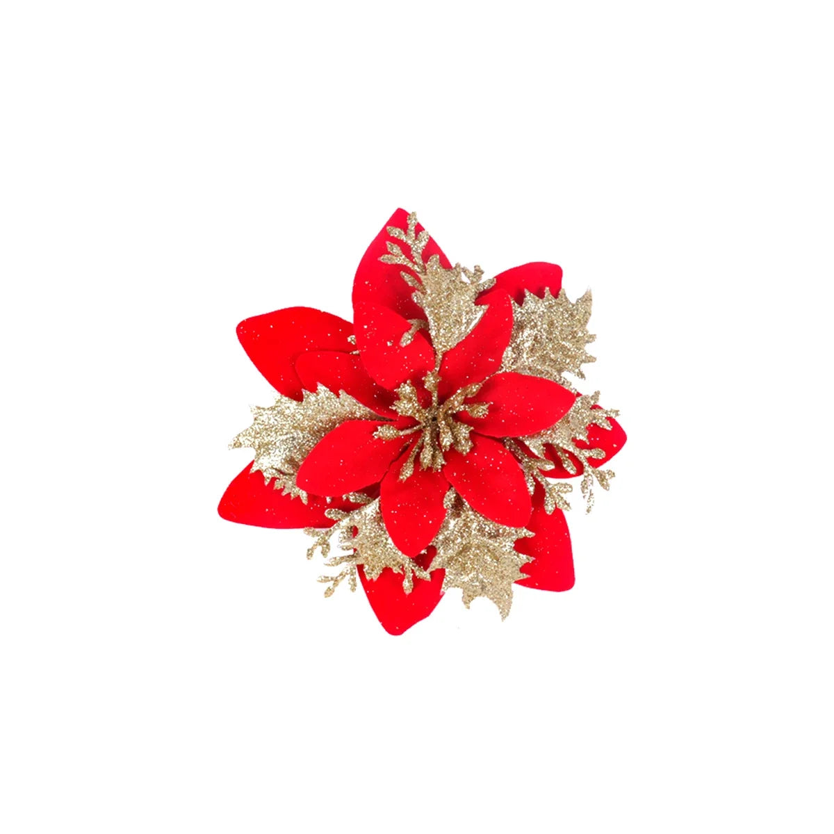 Goudglans – Glitter Kerstbloemen voor Kerstboom en Woondecoratie