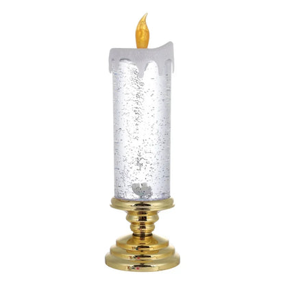 GlitterVlam Noëlle – LED Kerstkaars met Kleurverandering en Glitter