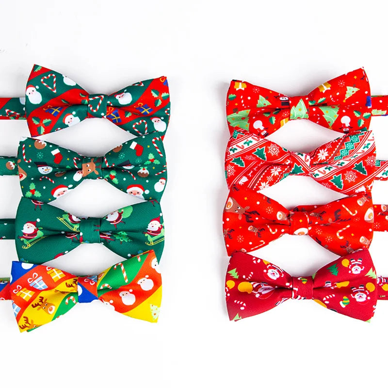 Kerststrikje Fien – Kinder Vlinderdas met Kerstmanprint voor Kerst