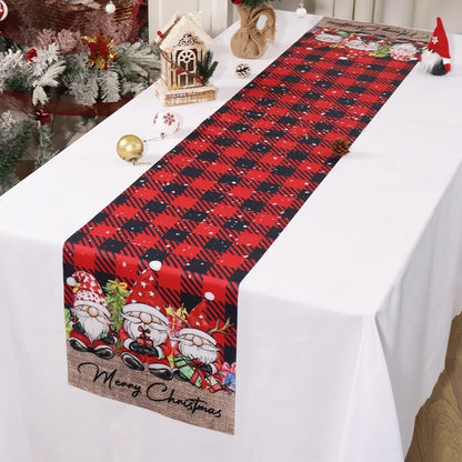 Kerst Tafelloper – Feestelijke Tafelversiering met Kerstboomontwerp