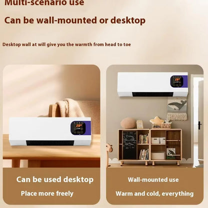 Wandventilator met Keramische Verwarming Afstandsbediening 2000W