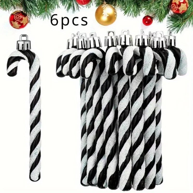 Kerst Zuurstok Hangers – Set Decoratieve Kerstboomornamenten