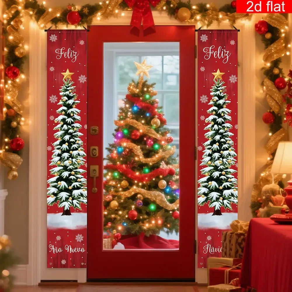 Kerstdecoratie Buiten – Feestelijke Hangdecoratie voor Tuin en Entree