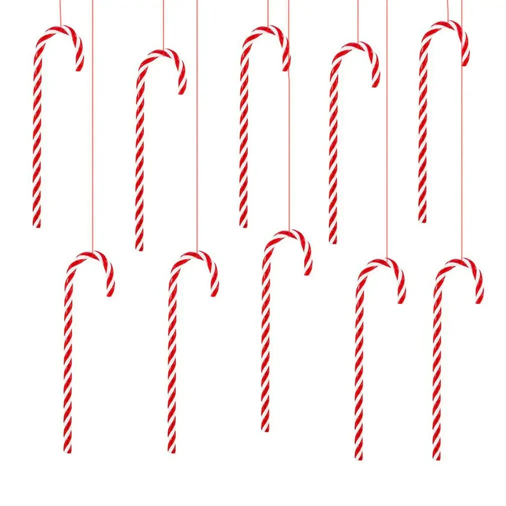 Kerst Zuurstokken – Set van 10 of 20 Kerstboom Hangers van 15 cm