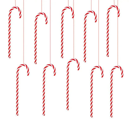Kerst Zuurstokken – Set van 10 of 20 Kerstboom Hangers van 15 cm