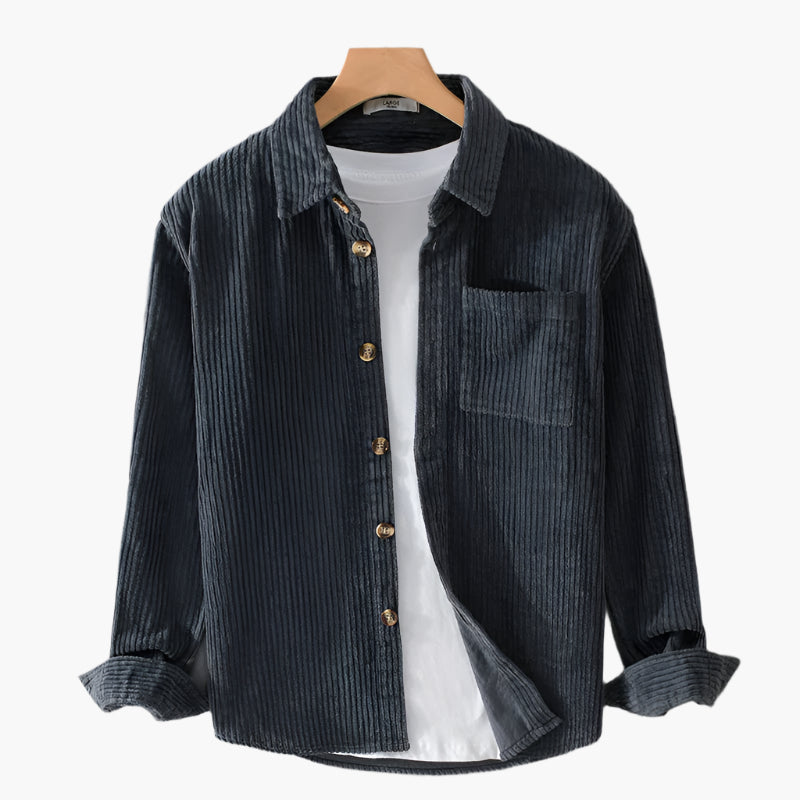 Michael – Heren Corduroy Overhemd met Knopen