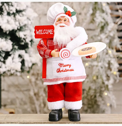 Kerstmanpop Feestdecoratie – 30 cm Kerstfiguur voor Binnen