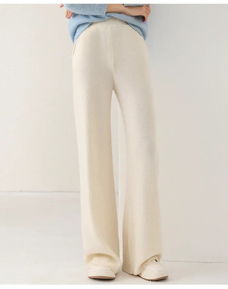 Mare Dames Corduroy Broek – Wijde Pijpen en Elastische Tailleband