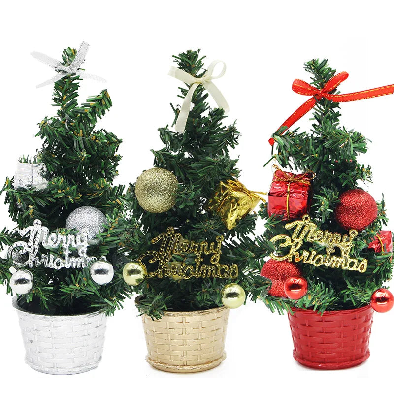 Mini Kerstboom – 21 cm Kerstdecoratie voor Bureau en Tafel