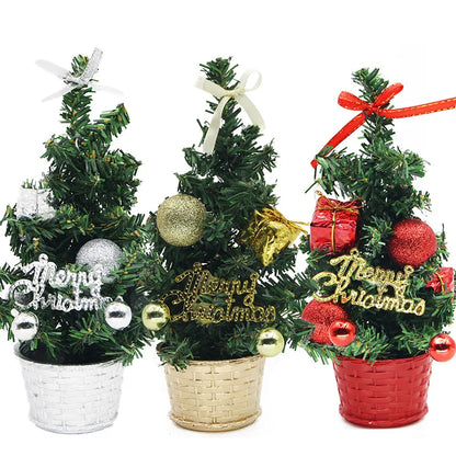 Mini Kerstboom – 21 cm Kerstdecoratie voor Bureau en Tafel
