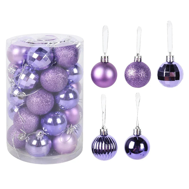 Kerstglans Noëlle – Set van 34 Kerstballen van 4 cm voor de Kerstboom