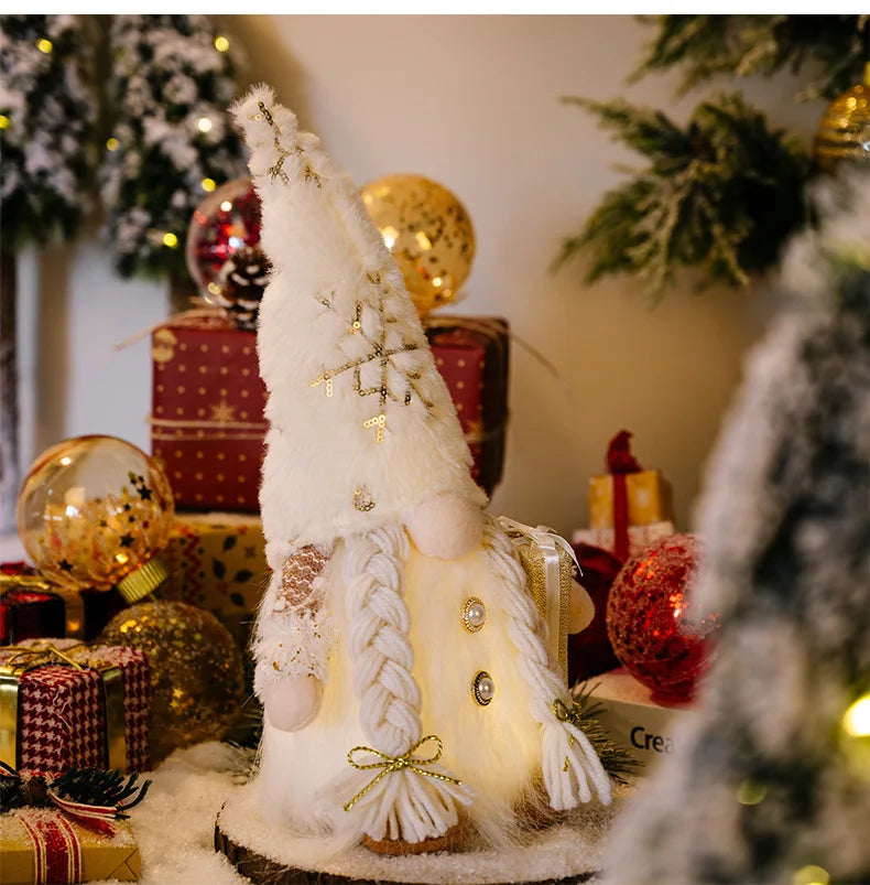 Kerstmanpop Feestdecoratie – 30 cm Kerstfiguur voor Binnen