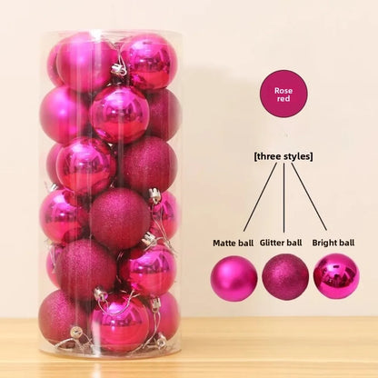 Kerstballen Set van 24 – Kerstboomversiering van 5 cm