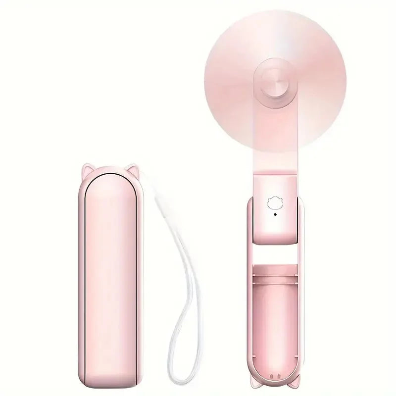 KoelZak Mini Handventilator Oplaadbaar met Powerbank en Polsband