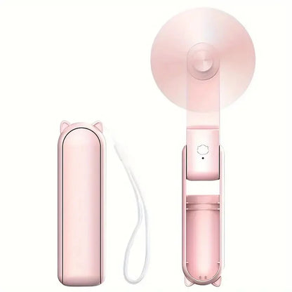 KoelZak Mini Handventilator Oplaadbaar met Powerbank en Polsband