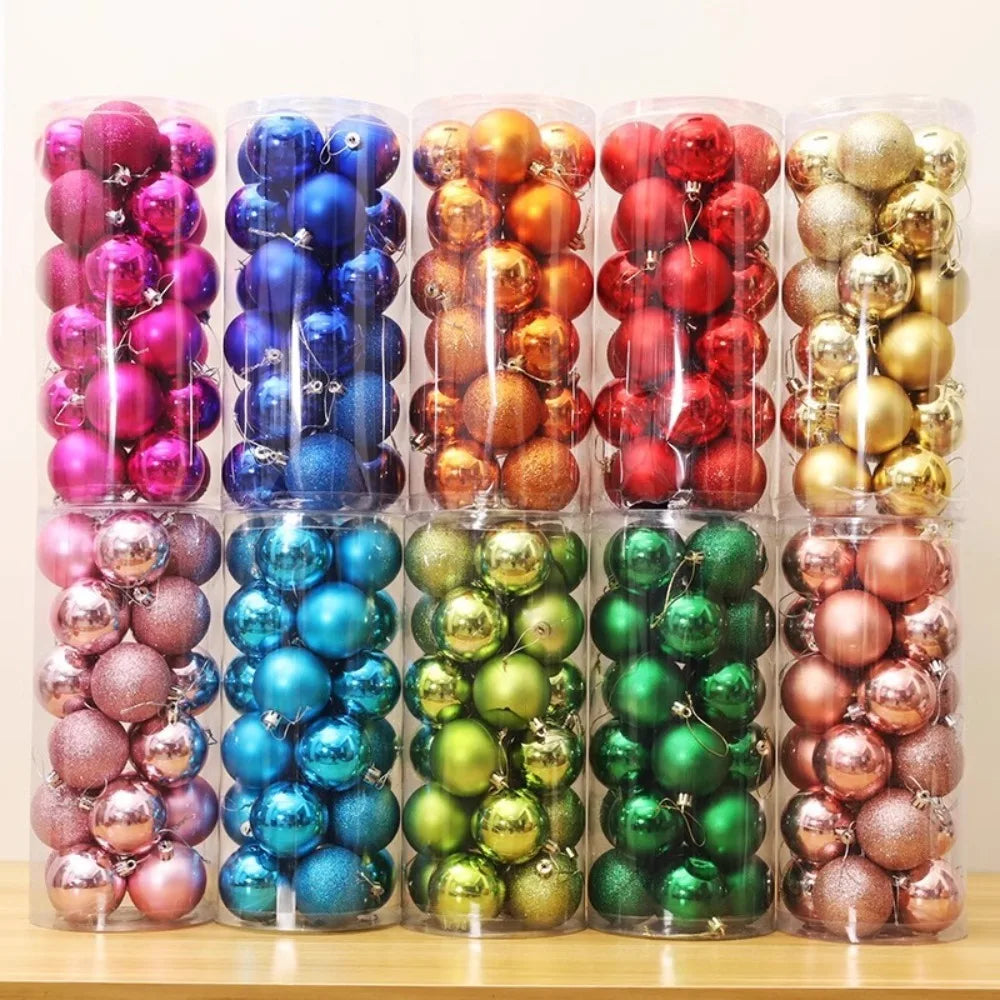 Kerstballen Set van 24 – Kerstboomversiering van 5 cm