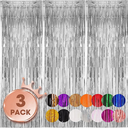 Feestgordijnen Set van 3 – Decoratieve Achtergrond voor Feesten