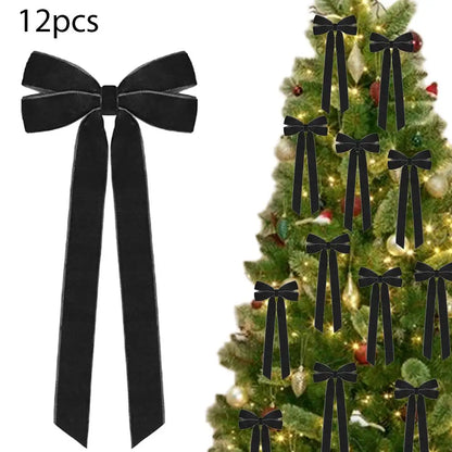 Kerststrikken – Set van 12 Decoratieve Strikken voor de Kerstboom
