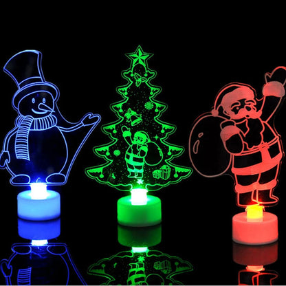Kleurrijke LED-sneeuwmanlampen voor feestelijke gelegenheden