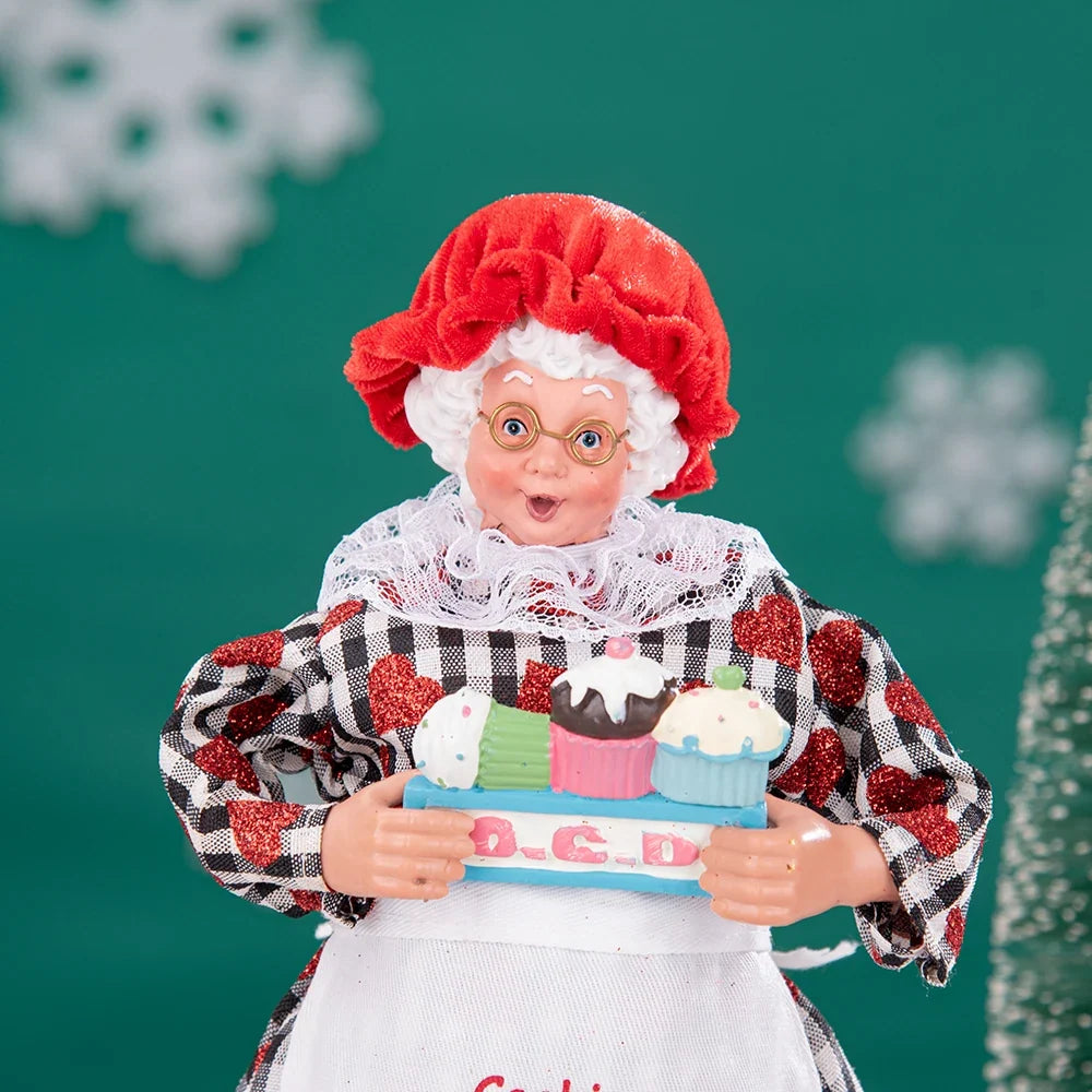 Kerstviona – Kerstboomtopper Kerstvrouw van 28 cm