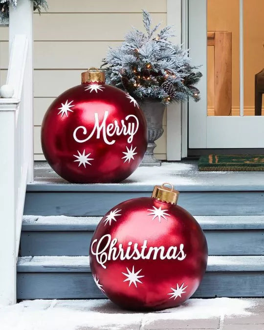 Extra Grote Kerstballen – Weerbestendige Decoratie voor Binnen en Buiten