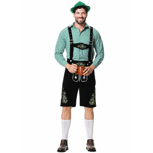 Bram Heren Oktoberfest Kostuum met Hoed en Tuinbroek
