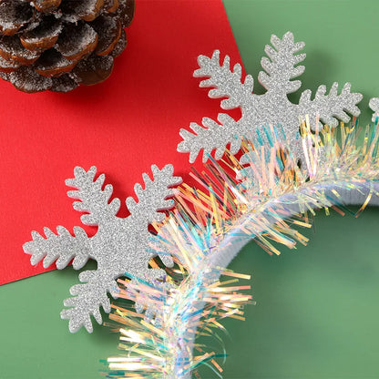 Kersthoofdband – LED Feestaccessoire met Sneeuwvlok en Kerstboom