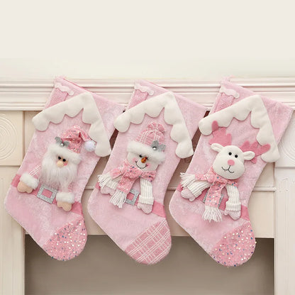 Sneeuwglans Noël – Decoratieve Kerstkous met Pailletten en Kerstfiguur