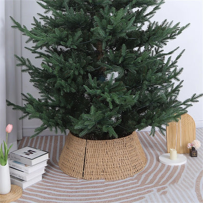 Rotanboom Noëlle – Handgeweven Kerstboomkraag van Rotan van 64 cm