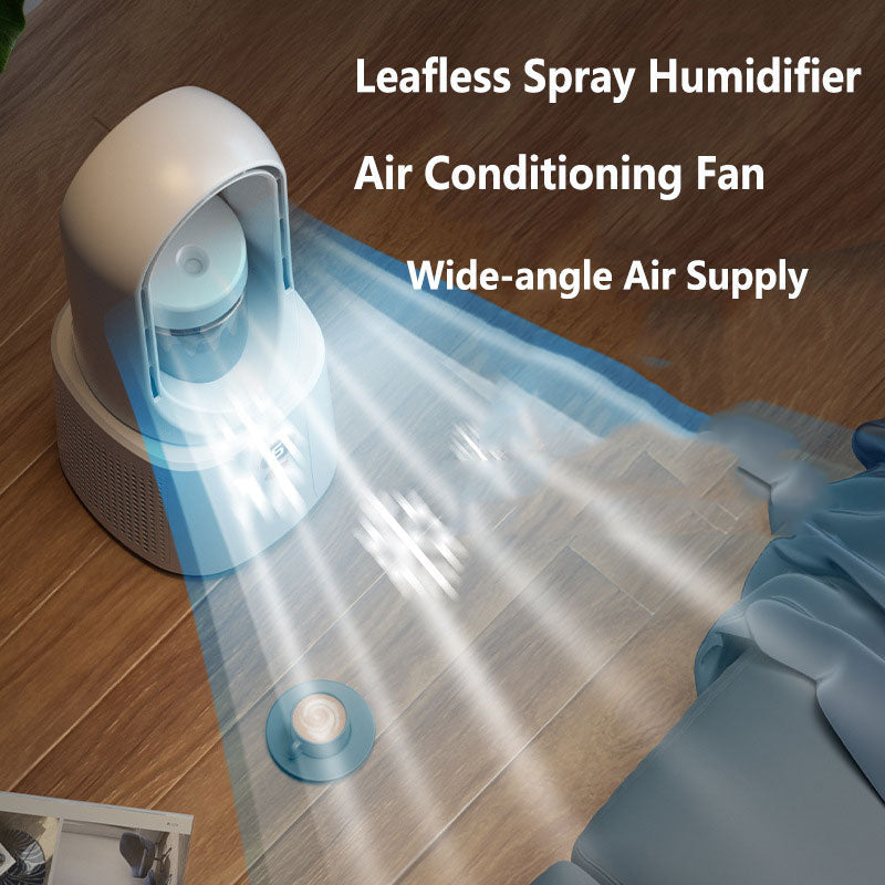 LuchtBries Bladloze Ventilator Bevochtiger Nachtlampje 3-in-1 Airflow