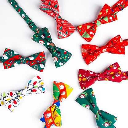 Kerststrikje Fien – Kinder Vlinderdas met Kerstmanprint voor Kerst