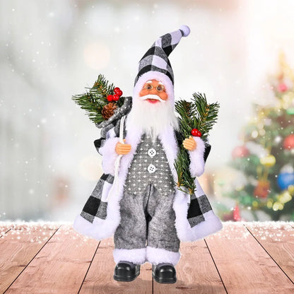 Kerstmanpop Feestdecoratie – 30 cm Kerstfiguur voor Binnen