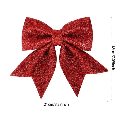Glittersiera – Kerststrik 21 cm voor Kerstboom en Feestdecoratie