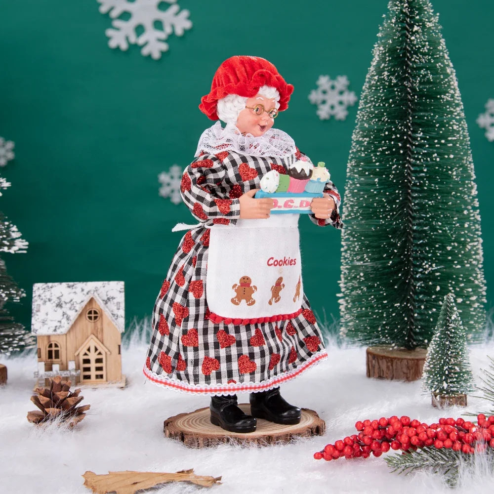 Kerstviona – Kerstboomtopper Kerstvrouw van 28 cm