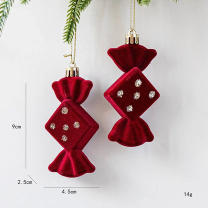 Kersthangers Feestkrans Set van 2 met Decoratieve Kerstfiguren