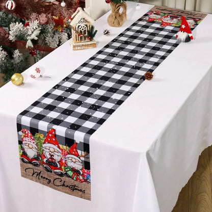 Kerst Tafelloper – Feestelijke Tafelversiering met Kerstboomontwerp