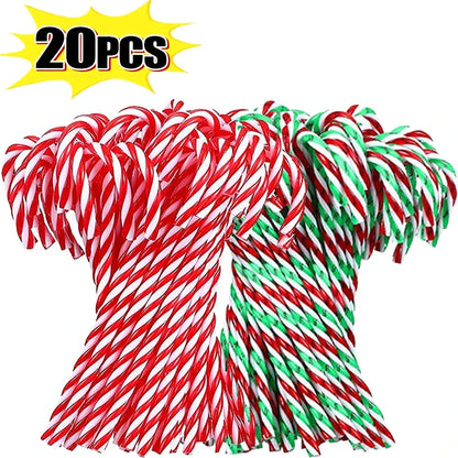Kerst Zuurstokken – Set van 10 of 20 Kerstboom Hangers van 15 cm