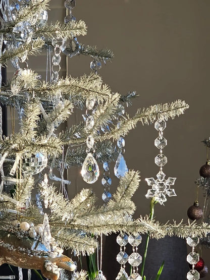 Winterkristal – Set Heldere Sneeuwvlok Kersthangers voor Kerstboom