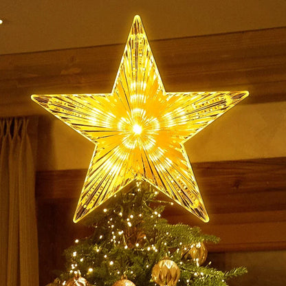 Sterrenstraling – LED Kerstster voor de Boomtop van 17 x 18 cm