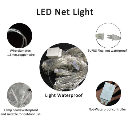 Lichttapijt – LED Netverlichting voor Binnen en Buiten met 8 Lichtstanden