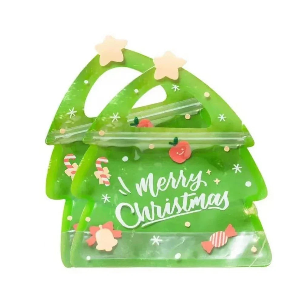 Kerstboomzakjes – Kleurrijke Kerst Cadeauzakjes voor Snoep en Kleine Geschenken, 18 x 21 cm