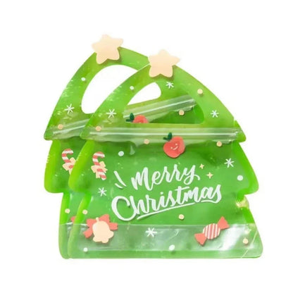 Kerstboomzakjes – Kleurrijke Kerst Cadeauzakjes voor Snoep en Kleine Geschenken, 18 x 21 cm
