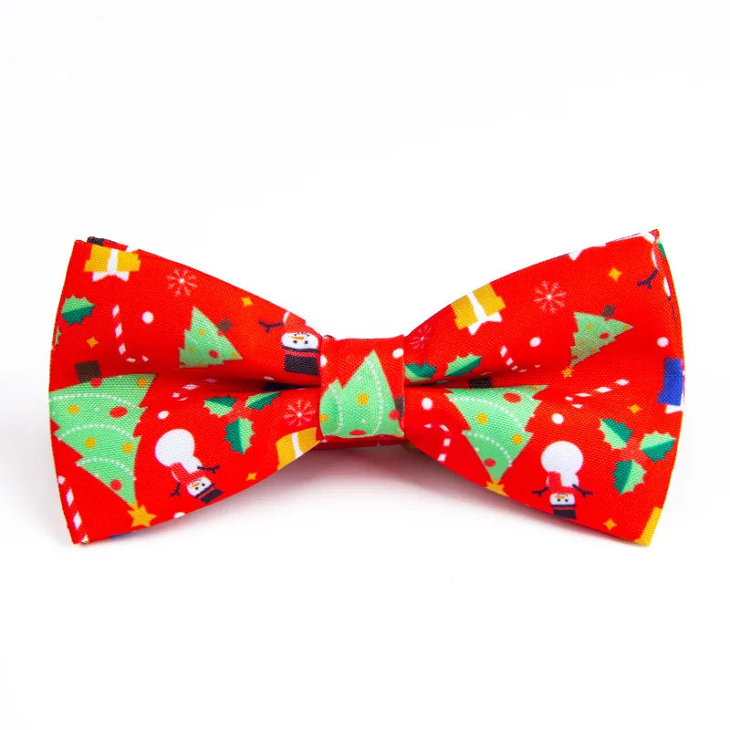 Kerststrikje Fien – Kinder Vlinderdas met Kerstmanprint voor Kerst
