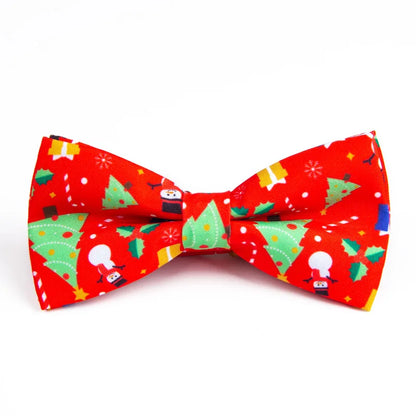 Kerststrikje Fien – Kinder Vlinderdas met Kerstmanprint voor Kerst