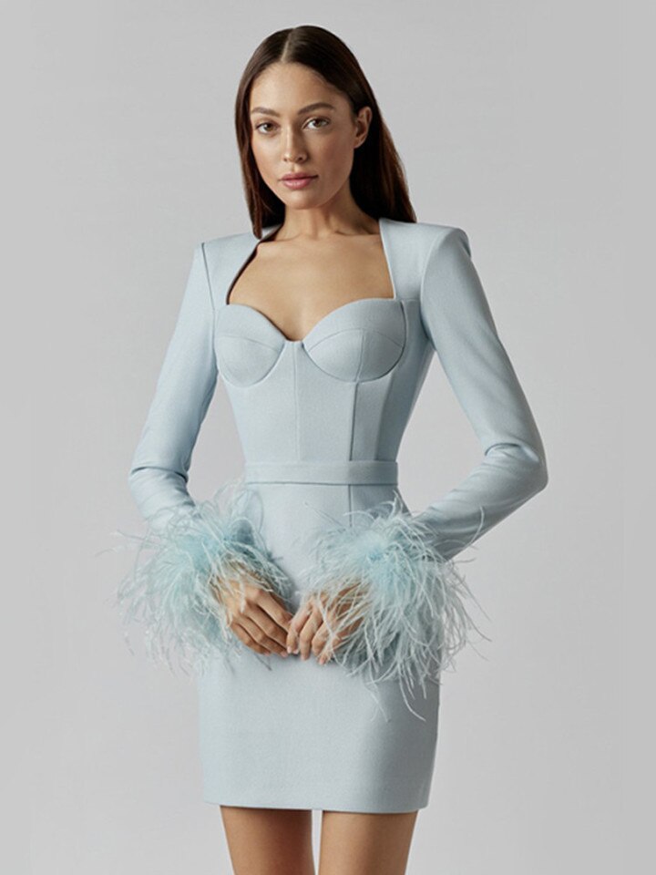Elara Elegante Corsettop met Veren en Tailleriem