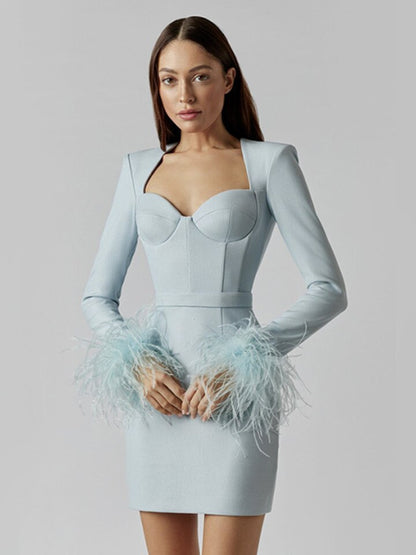 Elara Elegante Corsettop met Veren en Tailleriem